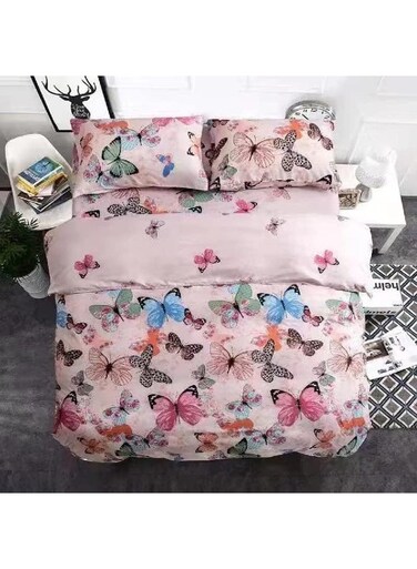 Home Luxurious All-Season Comforter Set - Soft, Cozy, and Elegant, Include 1 Comforter, 1 Fitted Sheet, 4 Pillow Covers (SS14, Single Size 160&Atilde;&mdash;210)