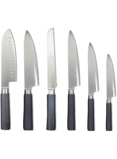 Auroware 6-Piece Kitchen Knife Set, Stainless Steel, Professional Kitchen Knife Set for Home Use, Sharp, 6 Different set Utility Kitchen knife
