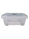 Clear Plastic Storage Box &acirc;&euro;&ldquo; Durable Transparent Organizer Container for Home, Office &amp; Craft Supplies, Stackable Design, Multi-Purpose Storage Solution for Easy Access &amp; Visibility 13L