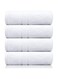 Bath Mat   50x70cm   700 GSM(Pack of 4 Pieces- Double Border)100% Cotton   Quick Absorbent   Ideal for Home, Hotel, &amp; Spa