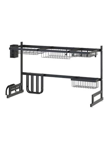 Dish Drying Rack Black 86.5x34x12cm