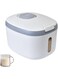 Rice Storage Container,Food Storage Containers with Lids Airtight   Sealed Grain Storage Container with Measuring Cup, Food Storage for Kitchen