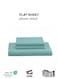 3-Piece Teal Plush 200x220 Flat Bedsheet Set Includes 1 Deep Pocket Flat Bedsheet and 2 Pillow Covers, Breathable and Machine Washable