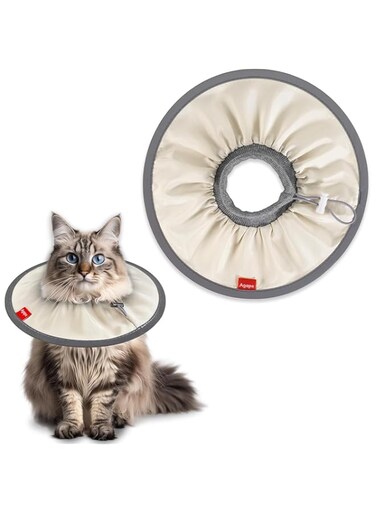 Comfortable Cat Cone - Soft and Lightweight Recovery Collar for Cats, Protective E Collar to Stop Licking and Scratching After Surgery