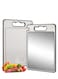 Board, Double Sided Chopping Board with Grinding Function, Wheat Straw PP and 304 Stainless Steel Food Grade Cutting Block for Meat, Fruit, Vegetable