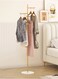 1-Piece Metal Cloth Rack Clothes And Coat Hanger Rack Garments Rack Elegant Free Standing Cloth Rack Gold/White 32x167 cm