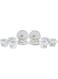 Harmony Cup And Saucer 180Cc Flower Design Set Of 12 - White (RR-I8L-Dark-Brown-12-18-I37)