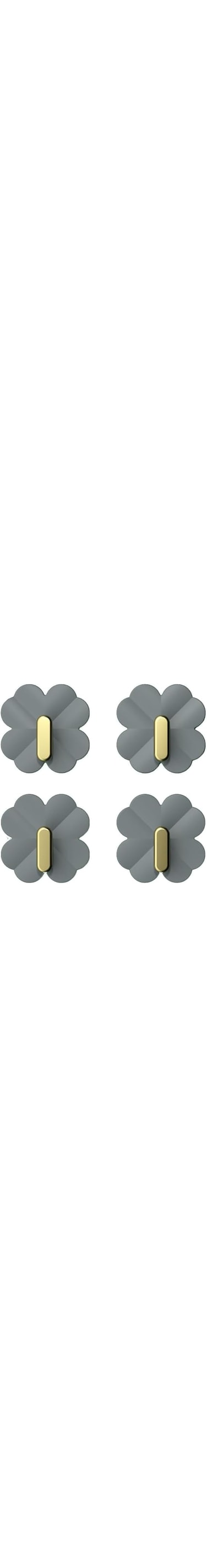 Oasisgalore 4 Pcs Adhesive Curtain Hooks for Wall Hanging,Bathroom Towel Holder Door Heavy Duty Hooks for Clothes