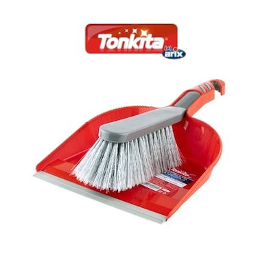 Tonkita Dustpan &amp; Brush Set - Swift and Efficient Cleaning Solution for Indoor and Outdoor Use