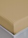 MAXQON Fitted Bed Sheet +2Pcs Pillow Covers, Double Size 120x200+15cm, Color Beige