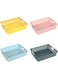 TOMVAES Plastic Basket, 4 Packs Storage Basket, Classroom Paper Trays, Library Book Baskets, Sundries Basket, Desktop Stationery Organizing Basket, 35 * 25.5 * 8.5cm