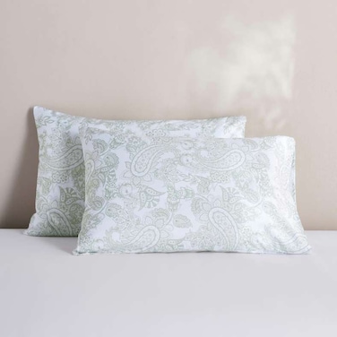 Home Everyday Paisley Printed Pillow Covers - Green