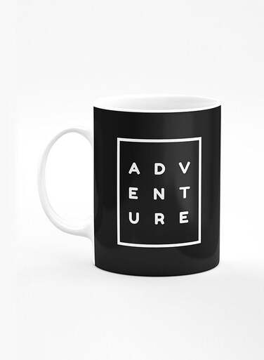 Designer Printed Coffee Mug with Heavy Duty Handle 11oz Ceramic Personalised Gift Mugs Cup [Microwave Safe &amp; Dishwasher Proof] - Adventure