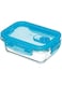 Kitchencraft Kcglsstor01 Glass Storage Container With Vent, Rectangular, 350Ml, 12X11X5.5Cm, Labelled