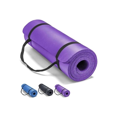 TRADEO Non-Slip Yoga Mat 10mm with Carry Strap