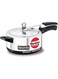 3.5Liters Hevibase Aluminium Pressure Cooker with Inner Lid, 6.35mm Thick base, Induction compatible(IH35), Silver Silver