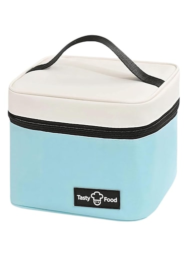 LAROKO Lunch Bag for Women Men, Insulated Reusable Lunch Tote, Big Capacity Leakproof Lunch Tote Bags for Work Office Picnic or Travel (Light Blue)