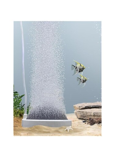 Boxtech Aquarium Air Stone Kit Fish Tank Bubbler Small Nano Air Bubble Stone Super-High Dissolved Oxygen Diffuser Makes Super Tiny Bubbles 80MM Airstones