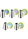 Suuker Large Piping Tips Set, Stainless Steel Frosting Piping Kit, 5 Pieces Pastry Cake Decorating Tips Baking Tools for Cookies Cupcake Decorating Kit (1A 1E 348 347 356)