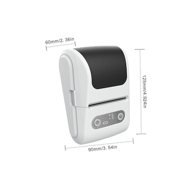 Portable Bluetooth Thermal Label Printer Mini Maker   Android &amp; iOS Compatible   Inkless Printing