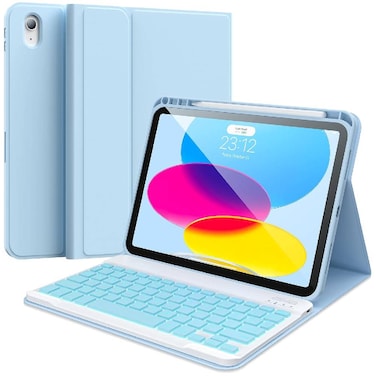 ZOOMEE Case for iPad 11th/10th Generation Case with Keyboard&ndash; Keyboard Case for iPads 11th/10.9" 10th Gen, Backlit-Detachable Bluetooth Keyboard for Latest iPad 11th (A16) with Pencil Holder