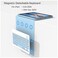 ZOOMEE Keyboard Case for iPad 11th Generation (A16) 2025, for iPad 10th Generation 2022 [Magnetic Detachable Wireless Keyboard][Support 3 System] Folio Case with Pencil Holder, Light Blue