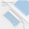ZOOMEE Keyboard Case for iPad 11th Generation (A16) 2025, for iPad 10th Generation 2022 [Magnetic Detachable Wireless Keyboard][Support 3 System] Folio Case with Pencil Holder, Light Blue