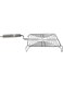Billion Deals Stainless Steel Square Roti Grill with Pipe Handle (9in)