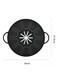 silicone spill proof pot cover, suitable for gifting pots, microwave ovens, steamers (black) to family members.