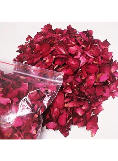 20 grams Premium Natural Dried Red Rose Petals - Perfect for Weddings, Valentines Day Surprise, Confetti, Candle &amp; Soap Making, DIY Crafts, Home D&eacute;cor, Aromatherapy, Floral Arrangements