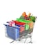 Reusable Trolley Bags For Shopping Cart 4 Pack Shopping Cart Bags Grocery Bags Living Cart Bags Grocery Organizer Designed for Carts Trolley Shopping Bag Folding