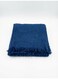 130 x 160 cm Soft Cotton Quilt Throws Navy Blue Couch Blanket Decorative Fringed Sofa Cover Boho Decor Bed Runner Picnic Travel Thick 400GSM