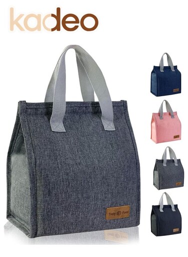 Waterproof Lunch Bag, Reusable Portable Lunch Tote,Lunch Box Bag, Thermal Cooler Bag Ideal for Work Party Travel Picnic