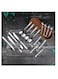 Cutlery Set- RF12591/ 16 Pieces Spoons Set, Includes 4 Table Knives, 4 Forks, 4 Tablespoons, 4 Teaspoons/ Stylish and Light-Weight, 100% Food-Grade Silver