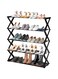 Beauenty 5 Layers Shoe Rack, Portable 5-tier Storage Organizer Rack for Entryway, Easy Installation (shoe rack-5L)
