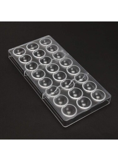 Grid Semi-Sphere Chocolate Candy Mold PC Polycarbonate Chocolate Making Mould