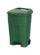 Cosmoplast 100 Liter Step-On Waste Bin - Heather Green