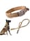 ELECDON Dog Collar, Tactical Dog Collar and Leash Set Tactical Dog Collar with Handle Bungee Leash Adjustable Military Nylon Collar Leash Set with Control Handleand Metal Buckle M (M, Brown)