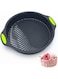 Excefore Silicone Baking Cake Mould, 9 Inch Non-Stick Cake Tin, Round Cake Pan Silicone Pan, Silicone Cake Moulds for Layer Cake Cheesecake Pies Pizza Birthday Party DIY
