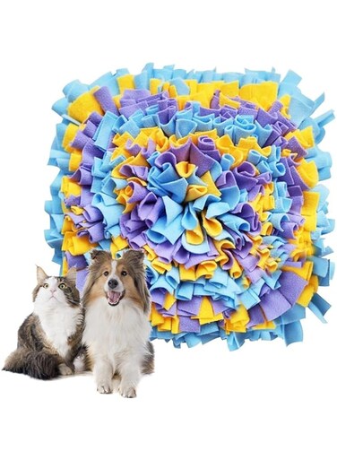 Masroo Dog Snuffle Mat, Feeding Mat for Dogs, Durable Interactive Puzzle Toys for Training Foraging Skills