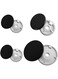 Universal Portable Gas Stove Burner Replacement, Cover Kit for Most Stove Handles Quality Metal Parts, Black 4pc