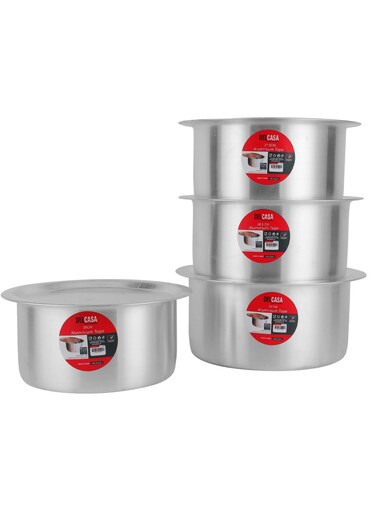 Delcasa 4 Piece Flat Bottom Tope Set- DC2679