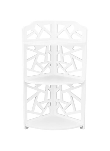 Beisha Corner Shelf,3 Tier Small Corner Shelves Plant Standing Rack for Small Spaces Bathroom Bedroom Organizer