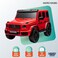 Lovely Baby Mercedes-Benz Powered Riding Jeep for Kids LB G63DLX, Car w/ Remote-Control Best Gift 1-6 Yrs - Red