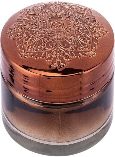 Akdc Glass Jar Copper 9Cm X 9Cm X 6Cm Gold