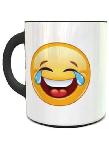 imPRESS Color Changing Heat Sensitive Coffee Mug with LOL Smiley Design