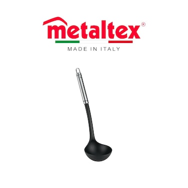 Metaltex Honor Soup Ladle 33cm &ndash; Soft-Touch Design with Stainless Steel Handle