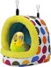 Joyzzz Bird Hanging Hammock, Medium Winter Warm Parrot Nest House Bed Plush, Snuggle Pet Cave Hammock Toy for Conure Lovebird Budgie Parakeet Cockatiel Cage Accessory