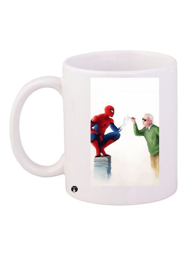 Printed Ceramic Coffee Mug Multicolour
