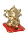 Cryfokt God Ganesh Set, Solar Powered Hindu Ganesha Statue Elephant God Indian Ganesh Idol Diwali Gifts Elephant Statue Lord Ganesha Statue Elephant Gifts Car Ornament for Car Dashboard